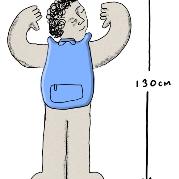 Zara Light Blue SPORTY BACKPACK (New with tag) - Picture 6 of 6